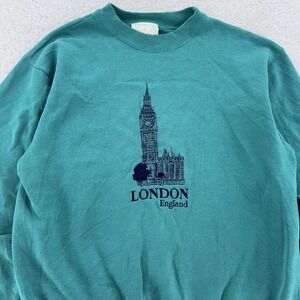 Vintage London England Sweatshirt XS Big Ben 90s Crewneck Kings Of Windsor